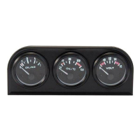 [KET Gauges  52mm 3in1 kit Volt, Oil Temp, Oil Press VDO Look]