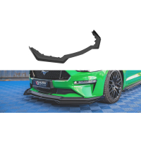 [Street Pro front Splitter V.1 + Féklapok Ford Mustang GT Mk6 Facelift - Fekete + fényes szárnyak]