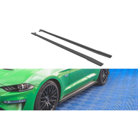 [Street Pro Side Szoknyák Diffúzorok V.1 Ford Mustang GT Mk6 Facelift - Fekete]