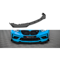 [Street Pro front Splitter V.1 + szárnyak BMW M2 Competition F87 - fekete + fényes szárnyak]