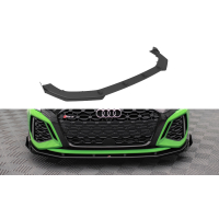 [Street Pro front Splitter V.1 + szárnyak Audi RS3 8Y - fekete + fényes szárnyak]