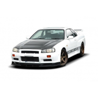 [ELSŐ LÖKKÖDŐ NISSAN SKYLINE R34 GTR (diffúzor nélkül) GTR LOOK]