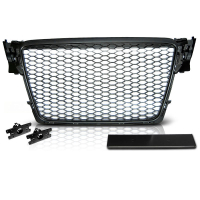 [Grill sport fekete  Audi A4 B8 08-11]