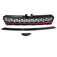 [Grill sport Fekete Piros Vw Golf 7 13-17]