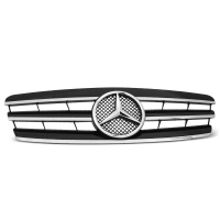 [Grill sport fekete króm Mercedes W203 00-07]