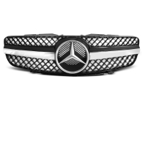 [Grill sport fekete króm Mercedes Sl R230 01-06]