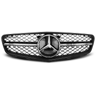 [Grill sport fényes fekete króm Mercedes W204 07-14]