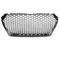 [Grill sport Chrome Black Fit Audi A4 B9 15-19]