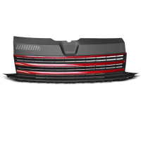 [Grill Fekete Piros Vw T6 15-19]