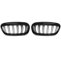 [Grill Fényes Fekete Dupla Bar Bmw F45/F46 14-18]