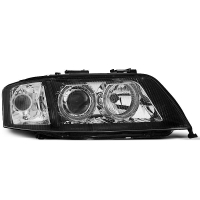 [Xenon Fényszórók Angel Eyes fekete, Audi A6 06.01-05.04]