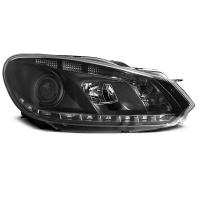 [Fényszórók True Drl Fekete Vw Golf 6 10.08-12]