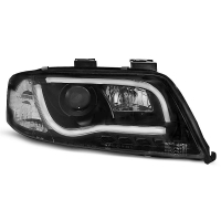 [Fényszórók Tube light Drl Fekete  Audi A6 06.01-05.04]