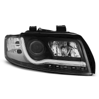 [Fényszórók Tube light Drl Fekete Audi A4 10.00-10.04]