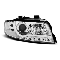 [Fényszórók Tube light Drl Chrome Audi A4 10.00-10.04]