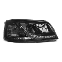 [Fényszórók True Drl Fekete Vw T5 04.03-08.09]