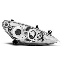 [Peugeot 307 04.01-06.05 Angel Eyes Chrome]