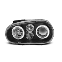 [Fényszórók Angel Eyes Fekete  Vw Golf 4 09.97-09.03]