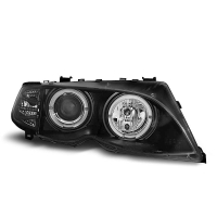 [Fényszórók Angel Eyes fekete Bmw E46 09.01-03.05]