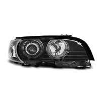 [Fényszórók Angel Eyes Ccfl Fekete Bmw E46 04.99-03.03 Coupe Cabrio]