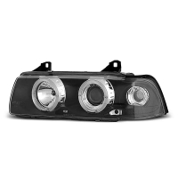 [Fényszórók Angel Eyes Fekete Bmw E36 12.90-08.99 S/C/T]