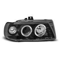 [Fényszórók Angel Eyes Black Fits Seat Ibiza / Cordoba/ Polo Variant, Sedan 10.93-08.99]