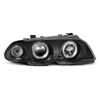 [Fényszórók Angel Eyes fekete Bmw E46 05.98-08.01 S/T]