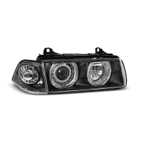 [Fényszórók Angel Eyes fekete Bmw E36 12.90-08.99 Coupe Cabrio]