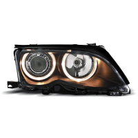 [Fényszórók Angel Eyes fekete Bmw E46 09.01-03.05 S/T]