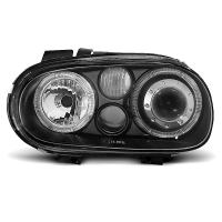 [Fényszórók Angel Eyes Fekete  Vw Golf 4 09.97-09.03]