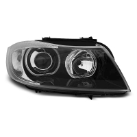 [Fényszórók Angel Eyes Led Fekete Bmw E90/E91 03.05-11.]