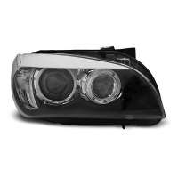 [Fényszórók Angel Eyes Led Fekete Bmw X1 E84 10.09-07.12]