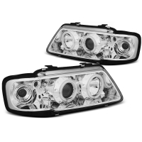 [Fényszórók Angel Eyes Ccfl Chrome Fit Audi A3 8l 08.96-08.00]