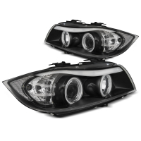 [Fényszórók Angel Eyes Ccfl Fekete Bmw E90/E91 03.05-08.08]