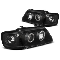 [Fényszórók Angel Eyes Ccfl Fekete  Audi A3 8l 08.96-08.00]