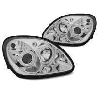 [Fényszórók Angel Eyes Ccfl Króm Mercedes R170 Slk 04.96-04]