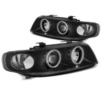 [Fényszórók Angel Eyes Ccfl Black Fits Seat Leon / Toledo 04.99-08.04]