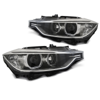 [Fényszórók Angel Eyes Led Fekete Bmw F30/F31 10.11 - 05.15]