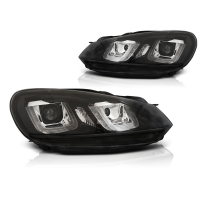 [Fényszórók U-Led light Drl Black Black llne Vw Golf 6 08-12]