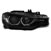 [Fényszórók Angel Eyes Led Drl Fekete Bmw F30/F31 10.11 - 05.15]