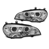 [Xenon Fényszórók Angel Eyes Led Drl Chrome Afs Bmw X5 E70 07-10]