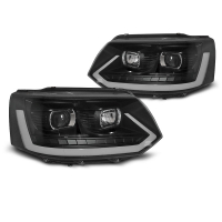 [Fényszórók Tube light Black Seq Vw T5 2010-2015]