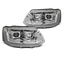 [Fényszórók Tube light Chrome Seq Vw T5 2010-2015]