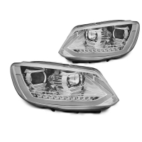 [Fényszórók Tube light Drl Chrome Seq Vw Touran ll 08.10-15]