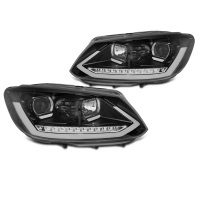 [Fényszórók Tube light Drl Black Seq Vw Touran ll 08.10-15.]