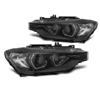 [Xenon Fényszórók Angel Eyes Led Drl fekete Bmw F30/F31 10.11 - 05.15]