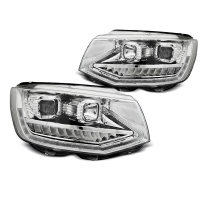 [Fényszórók Tube light Drl Chrome Seq Vw T6 15-19]