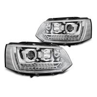 [Fényszórók Tube light Drl Chrome Seq Vw T5 2010-2015]