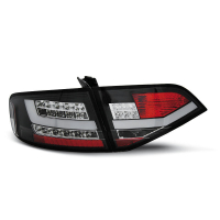 [Led hátsó lámpák fekete  Audi A4 B8 08-11 szedánhoz]