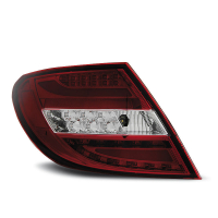 [Led Bar hátsó lámpák Piros Whie Mercedes C-Klasa W204 Sedan 07-10]